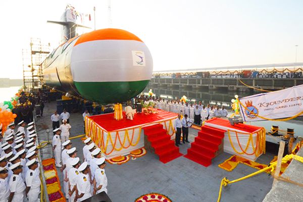 Submarine Khanderi Ready for Induction