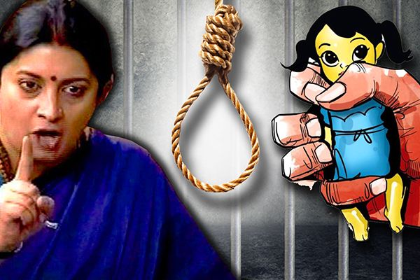 Smriti Irani Demands Death Penalty For Rapists