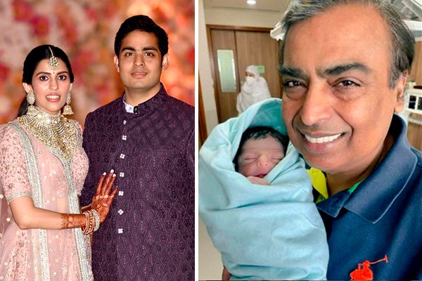 Mukesh & Nita Ambani Become Grandparents