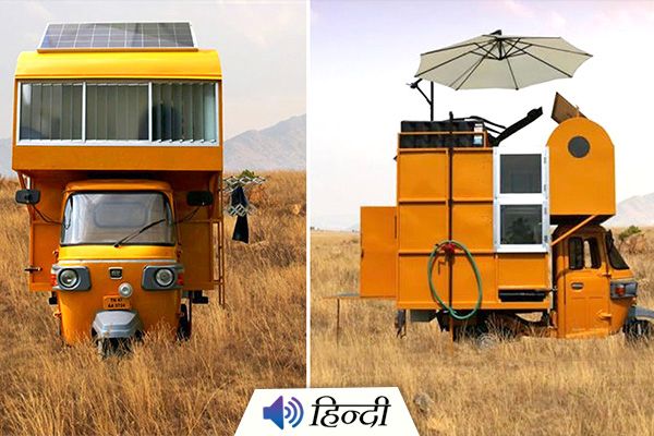 Mahindra Impressed by Man Who Built Home on Rickshaw