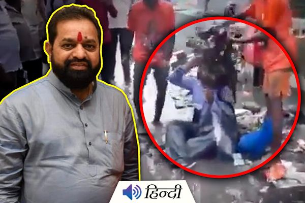 MLA Dumps Garbage on Man in Mumbai