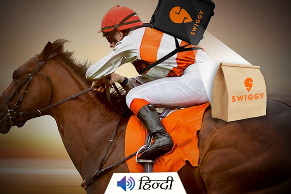 Swiggy Man Delivering Food on Horseback Found