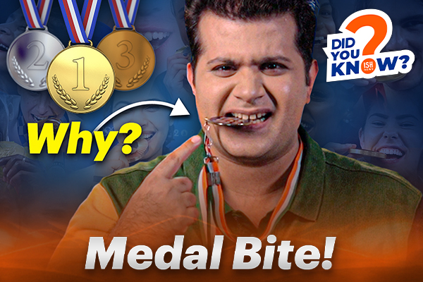 Why Do Most Olympic Winners Bite the Medal?