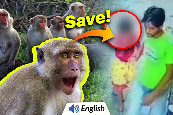 Monkeys Save 6-Year-Old Girl from Getting Raped in UP